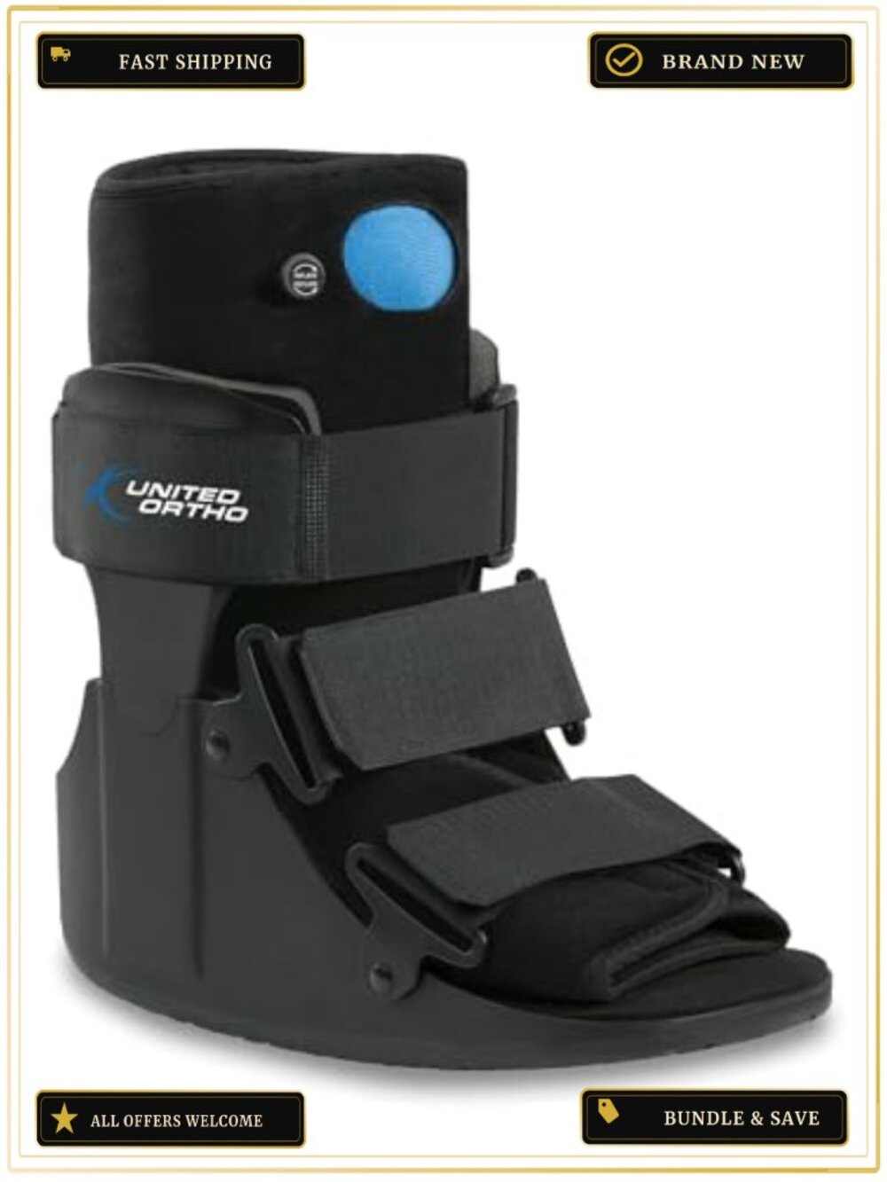 Short Air Cam Walker Fracture Boot Medium Black